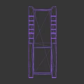 Gray Geometric Mechanical Component 3D Model With Angular Design And Smooth Surface