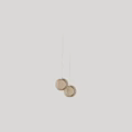 Contemporary Hanging Chandeliers With Spherical Shape Striped Metal Frame White Shade And Warm Light