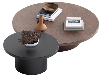 Middle ancient style coffee table combination model