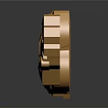 Golden Decorative Ornaments Featuring Various Geometric And Floral Shapes On Dark Surface