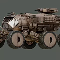 Combat Vehicle Armored Vehicle 3d model