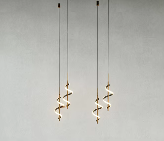 Modern chandelier bedside chandelier 3d model