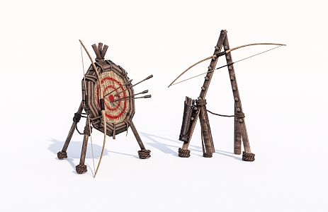 Modern archery target 3d model