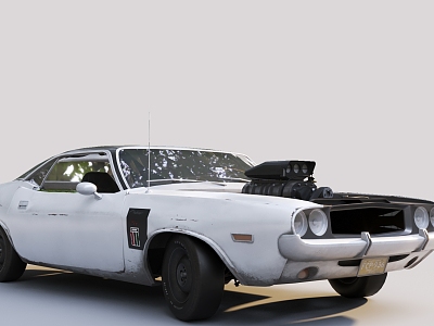 Vintage Car Classic Car Muscle Car 3d model