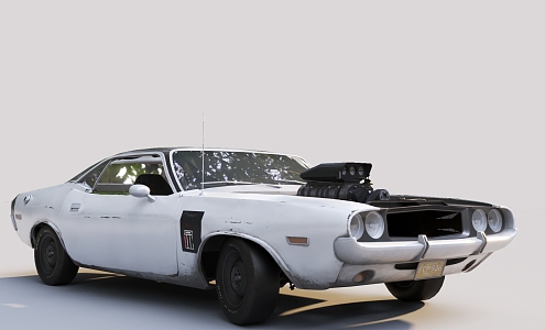 Vintage Car Classic Car Muscle Car 3d model