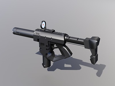 Sci-fi Gun 3d model