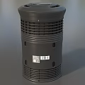Cozy Heat Portable Heater With Two Control Knobs And Modern Gray Design 3d model