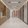 Modern Office Reception Desk Area With Company Logo Waiting Sofa And Elegant Front Lobby Design