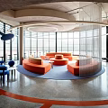 INDUSTRIAL LOFT RECEPTION AREA COLOR RECEPTION AREA 3d model