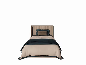 Modern Single Bed 3d model