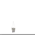 Woven Hanging Chairs With Tassels And Gray White Cushions For Home Decor