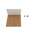 Circular Components On Brown Background With Light Gray And Beige Hues