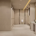Quiet Toilet Public Toilet 3d model