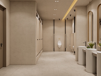 Quiet Toilet Public Toilet 3d model