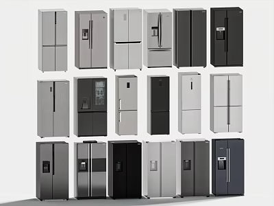 Refrigerator Combination Smart Refrigerator Single Door Refrigerator Double Door Refrigerator Four Door Refrigerator 3d model