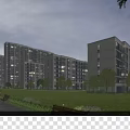 Modern Residential Buildings With Lush Green Surroundings