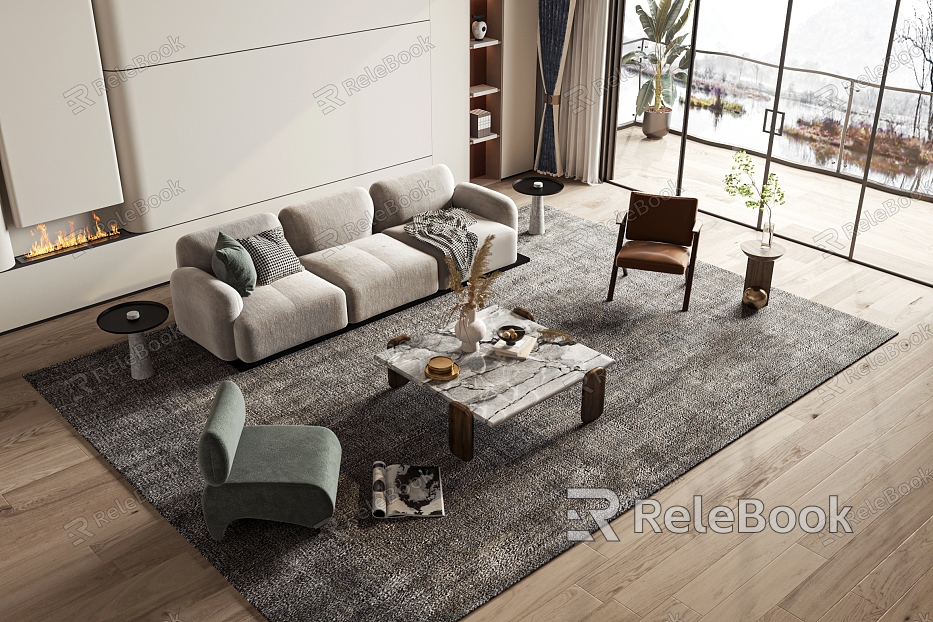 Style Combination Sofa model