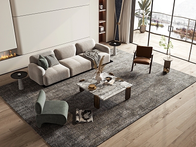 Style Combination Sofa model