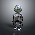 Robot Assistant Small Robot Butler Robot Butler Figure Game Figure 3d model