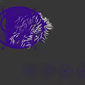 Stylish Black Metal Wire Frame Accent Chair with Orange Patterned and White Furry Cushions