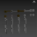 Stainless Steel Door Handles And Lock Hardware With Various Designs And Metallic Finishes