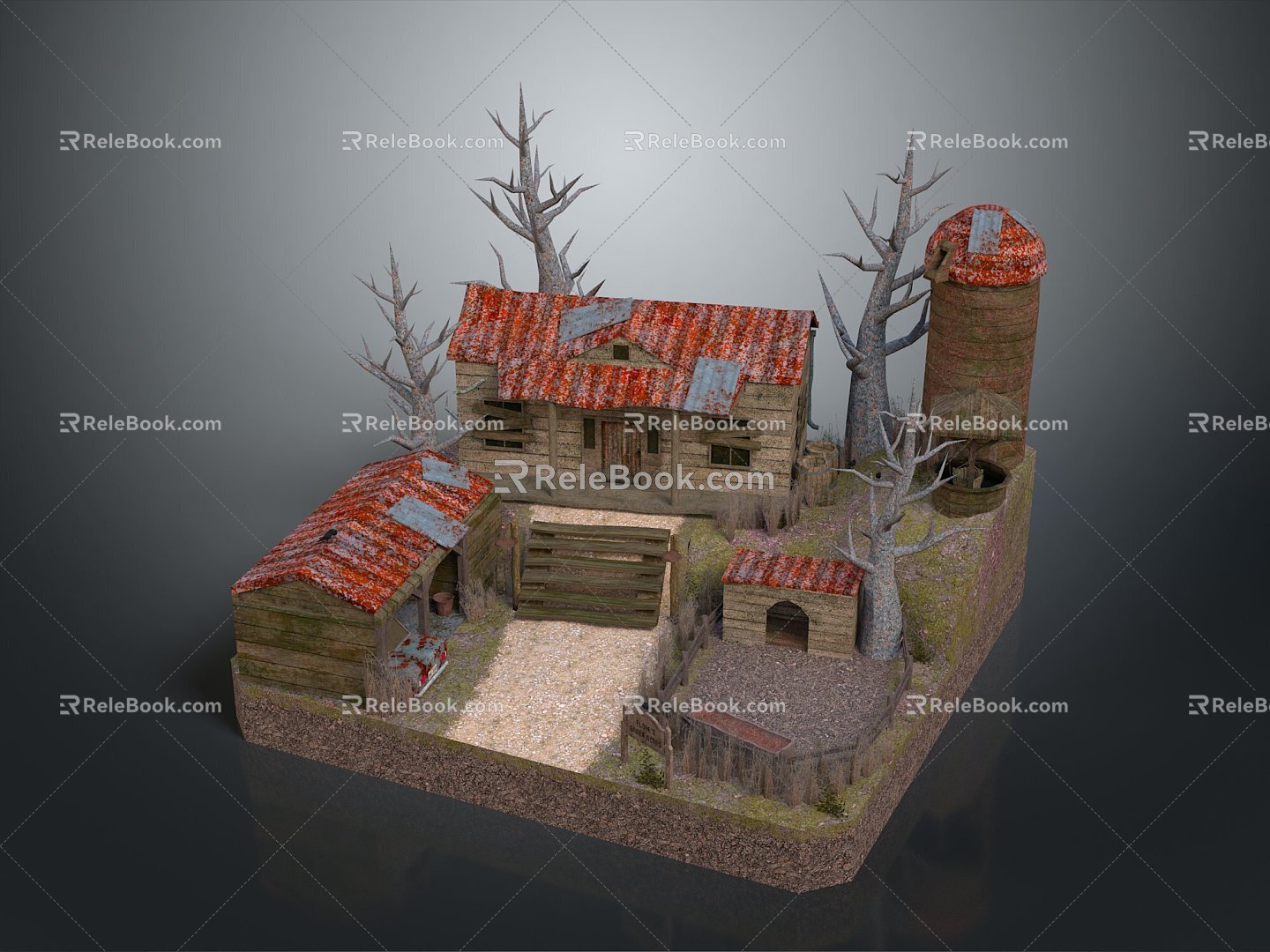 Cartoon Landscape Animation Landscape Landscape Landscape Landscape Rural Landscape Painting Outdoor Landscape Rural Landscape 3d model