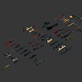 Firearms Weapon Pack 3d model