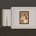 American decorative painting 3d model