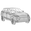 Black Modern SUV With Sleek Exterior Design And Silver Alloy Wheels