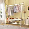 Clothing Rack with Multi Colored Hanging Clothes Lower Shelf for Folded Clothes BOOST Box Shoes