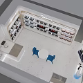 Midea Mall Counter With Modern Display And Home Appliance Showcases