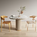Modern leisure table and chair combination leisure table and chair 3d model