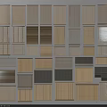 Various Window Blinds Showcasing Different Styles Materials And Color Options Collection 3d model