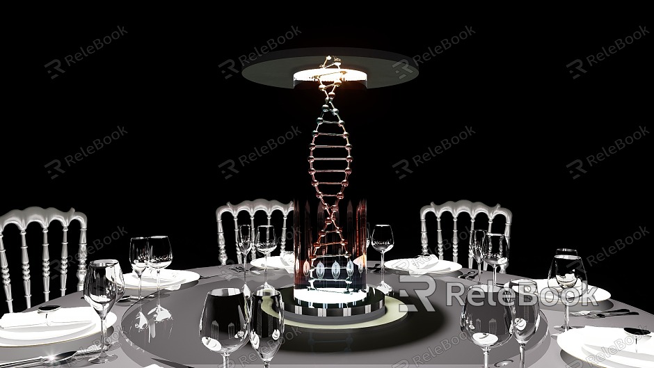 Wedding Auditorium Wedding Table Flower Rack Banquet Table Flower DNA model