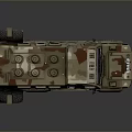 Military Tank With Six Wheeled Camouflage Design Armored Vehicle Top Equipment
