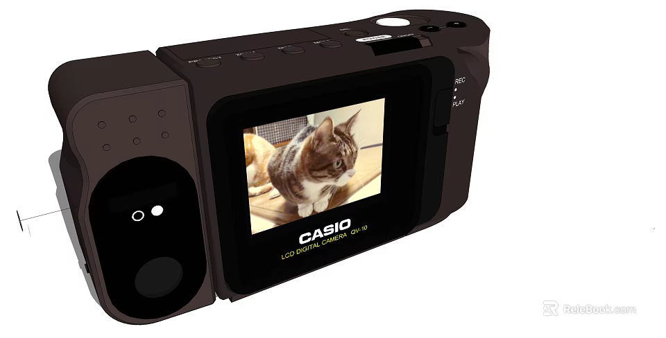 Casio Compact Digital Camera with Clear LCD Screen and Portable Design 3d model 