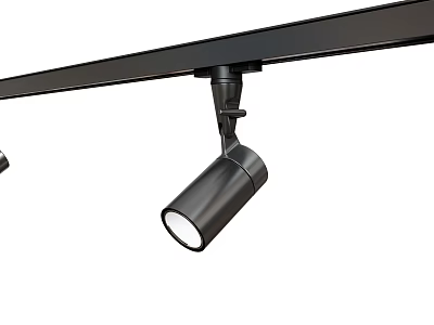 Modern Black Track Spotlights With Sleek Design For Home Interior Lighting 3d model