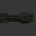 Futuristic Large Interstellar Spaceship With Advanced Cosmic Structure Design