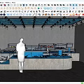 Modern Seafood Display Counter With Glass Tanks And Fresh Seafood In Restaurant