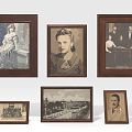 Vintage Photo Frame Wooden Photo Frame 3d model