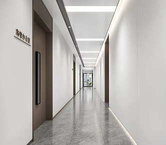 Office Corridor 3d model