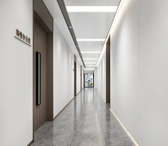 Office Corridor 3d model