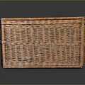 Wicker Storage Basket For Household Use With Woven Design And Lid