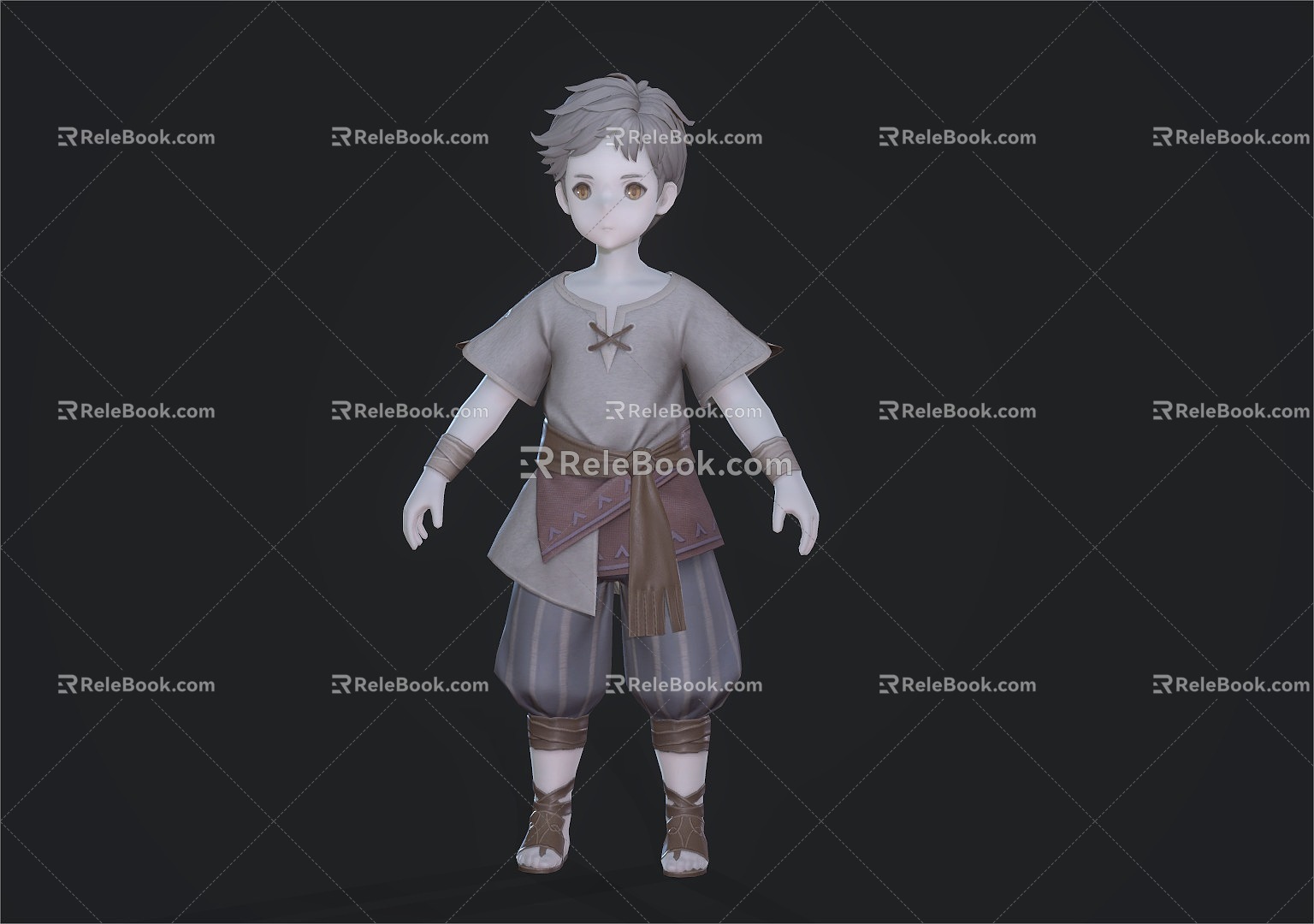 Child Boy 3d model