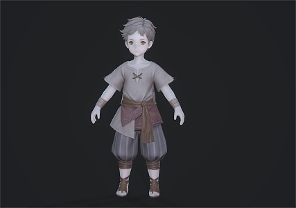 Child Boy 3d model