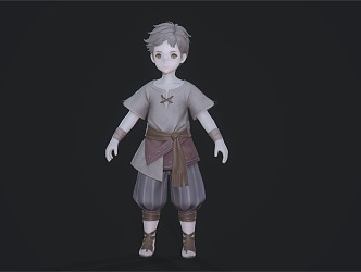 Child Boy 3d model