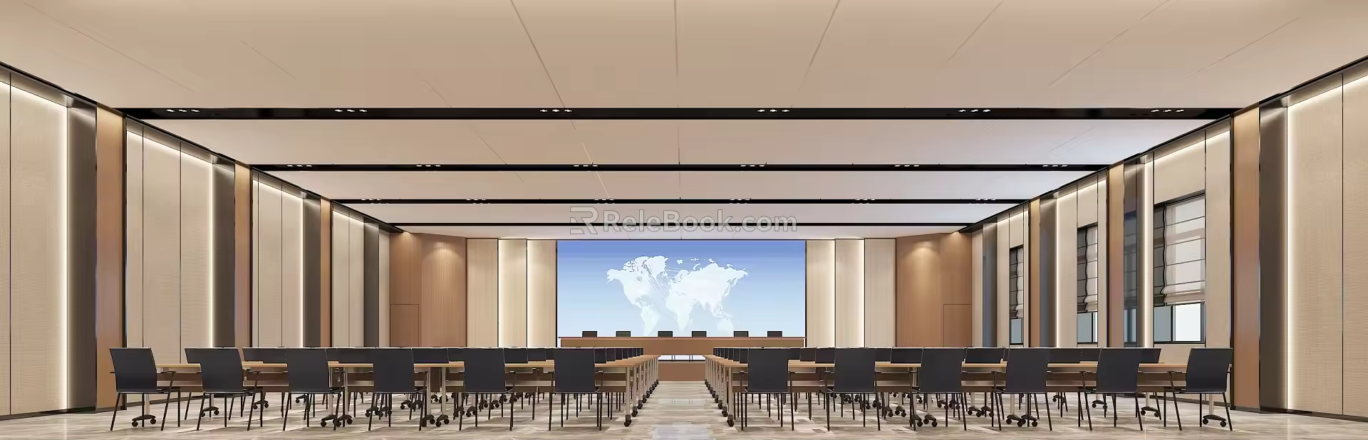 Multi-function hall Meeting room Report hall 3d model