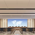 Multi-function hall Meeting room Report hall 3d model