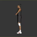 Man In Black Lakers Basketball Jersey Number 12 With Arms Outstretched White Socks And Sneakers
