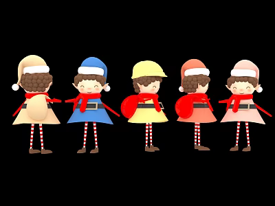 Modern Beauty Chen Mei Chen Characters 3d model Modern Beauty Chen Mei Chen Characters 3d model